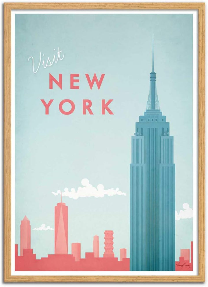 Wall Editions Art-Poster - Visit New York - Henry Rivers