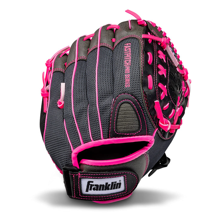 Franklin Sports Windmühle Serie Leichte Softball Handschuh, 27,9 cm für Rechtshänder Pink/Grau, für
