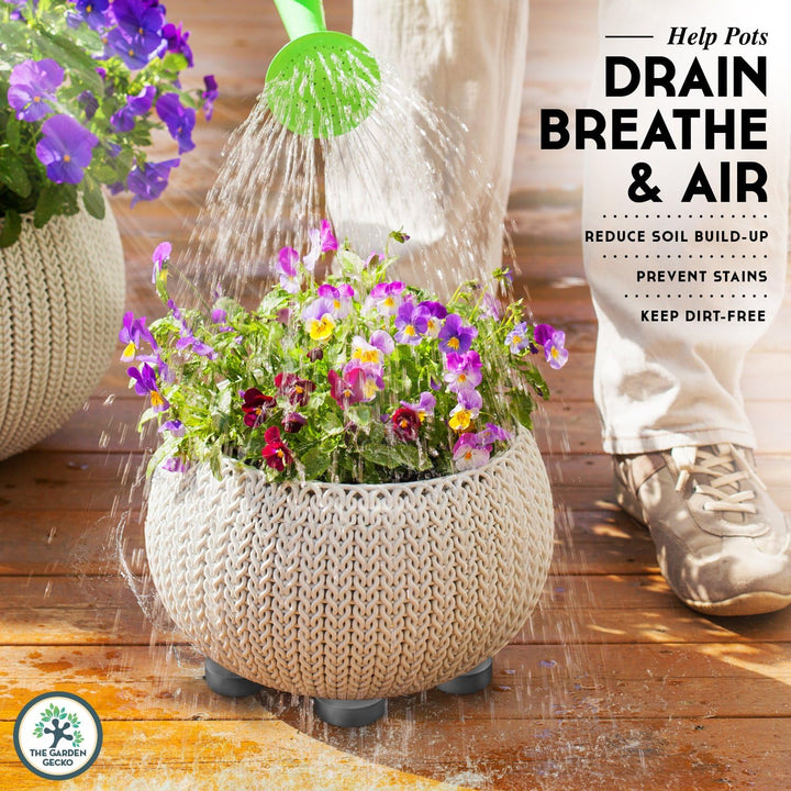 Unsichtbare Blumentopf Füsse für Outdoor-Pflanzentöpfe und Blumen: Eine sichere Topfständer-Alternat