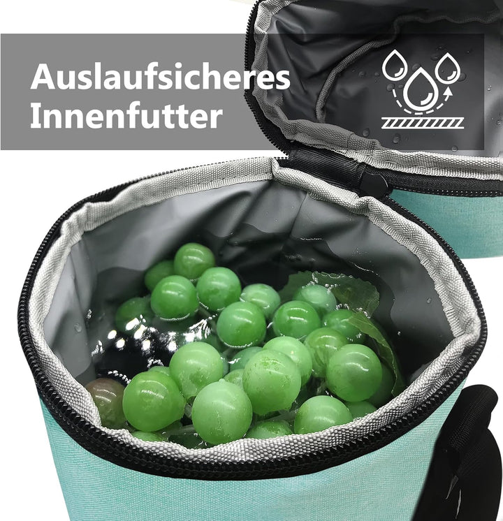 AOSBOS Grosse Kühltasche für 1,5L Weinflasche Champagner Flaschenhalter mit verstellbarem Schultergu