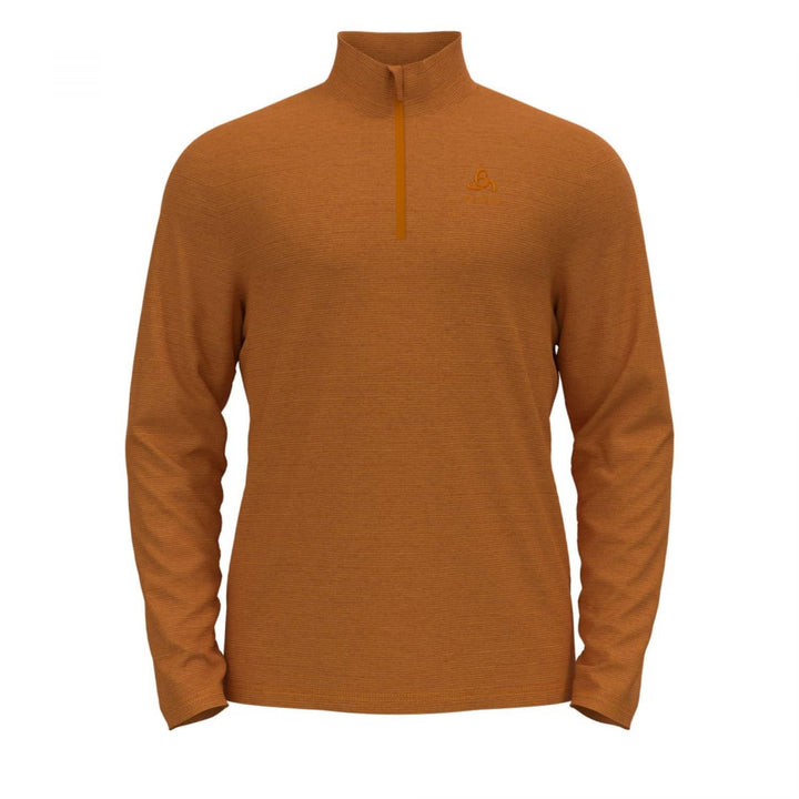 Odlo Herren Roy_542332 Mid Layer mit Reissverschluss (1er Pack) M Honey Ginger - Monk&