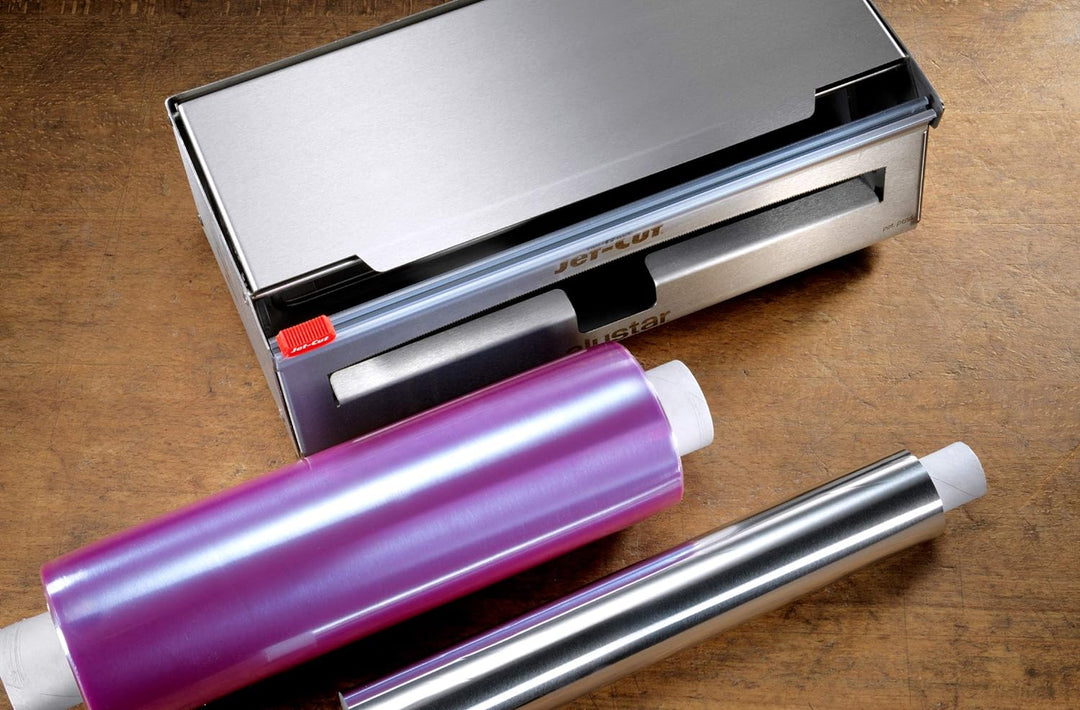 Jet-Cut INOX+ Dispenser inklusive Frischhaltefolie & Alufolie, Gastronomie, Edelstahl, 30cm