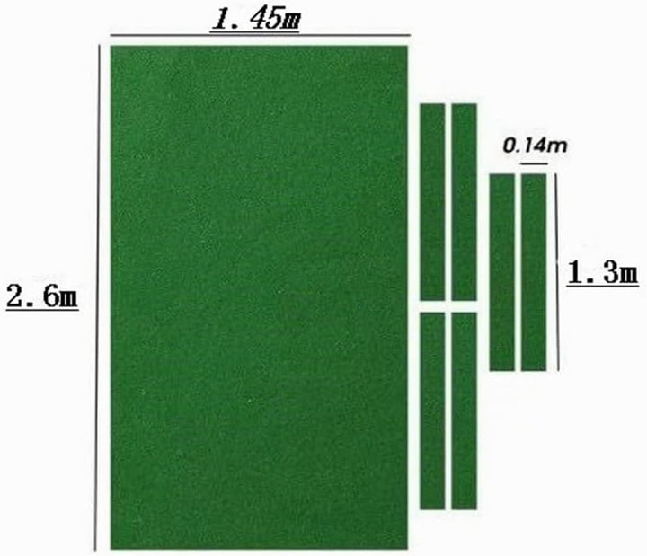 Billardtuch 8Ft Billardtisch Filztuch Billardschutz mit 6 Stoffstreifen für Clubs, Bars