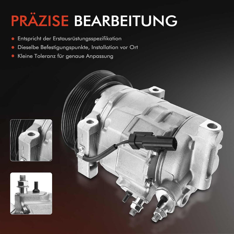 Frankberg 1x Klimakompressor Klimaanlage Kompatibel mit Grand Cherokee IV WK WK2 5.7L 6.2L 2010-2022