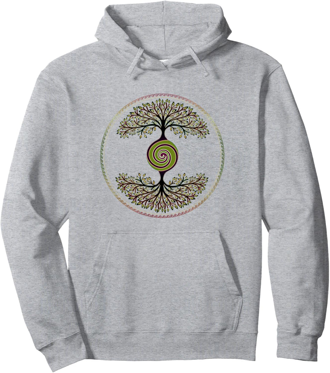 Baum des Lebens, Spirale, Erde, Yggdrasil, nordisch keltisch Pullover Hoodie