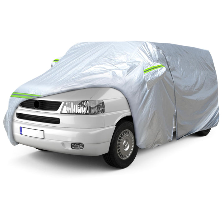 Autoabdeckung Vollgarage Ersatz für VW T4 SWB, 300D Wetterfeste UV-beständige Autoabdeckung Vollgara
