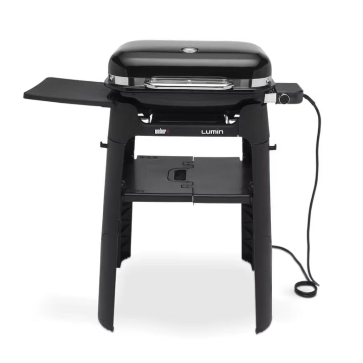 Weber Lumin Elektrogrill mit Ständer/Versiegelung, Räuchern, Dampfgaren, Kochen und Warmhalten, bis