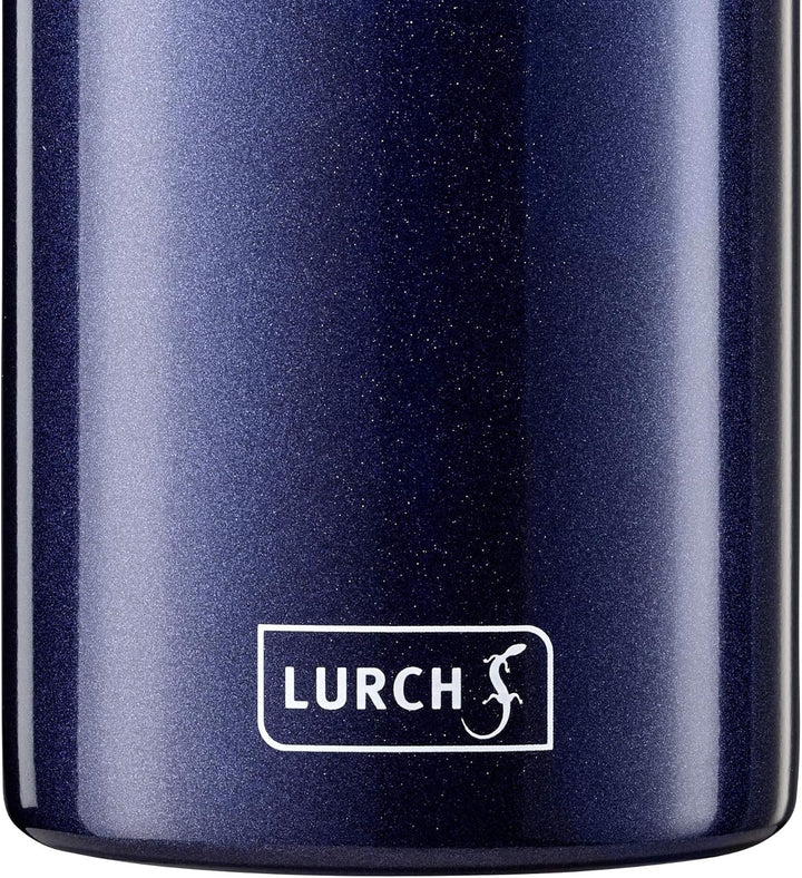 Lurch 240852 Isolierflasche/Thermoflasche für heisse und kalte Getränke aus doppelwandigem Edelstahl