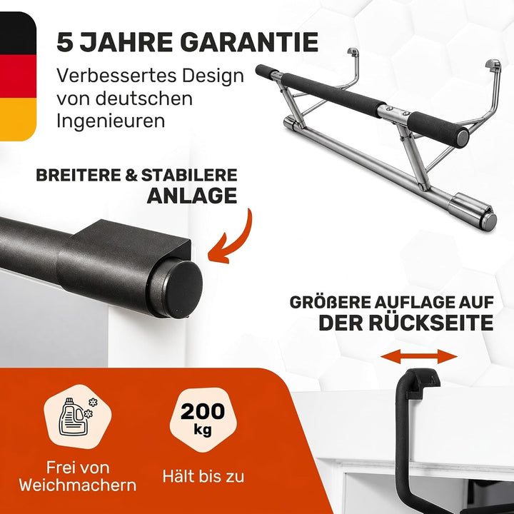 [NEU] Klimmzugstange Türrahmen ohne Schrauben Fitness Stange I Pull Klimmzugstange Tür Reckstange [7