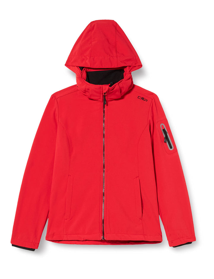 CMP Damen Windproof And Waterproof Softshell Jacket Wp 7.000 Jacke 36 Ferrari-Schwarz, 36 Ferrari-Sc