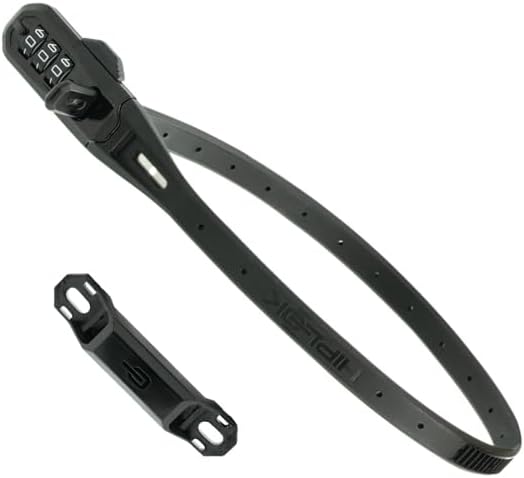 Hiplok Z LOK COMBO V2, Multifunktions-Sicherheitsband, Unisex, BLACK, 45cm Schliessumfang, Black
