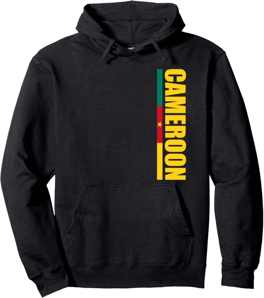 Republique du Cameroun Souvenirs Vertical Flag Of Cameroon Pullover Hoodie