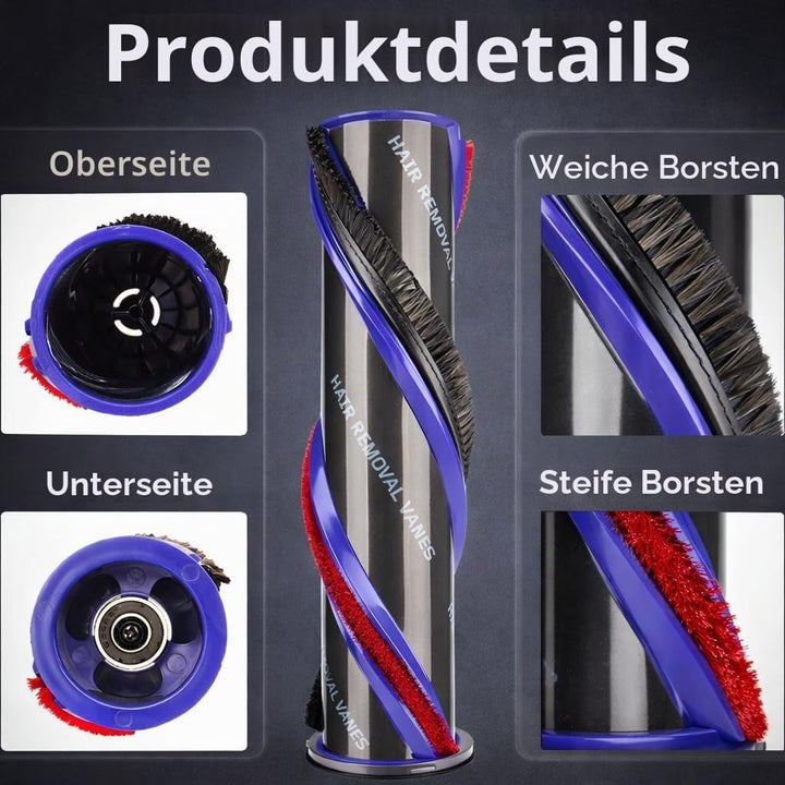 V11 Torque Drive Bürstwalze mit Endkappe, nur für Dyson V11/V15 100W High Torque Bodendüse, kompatib