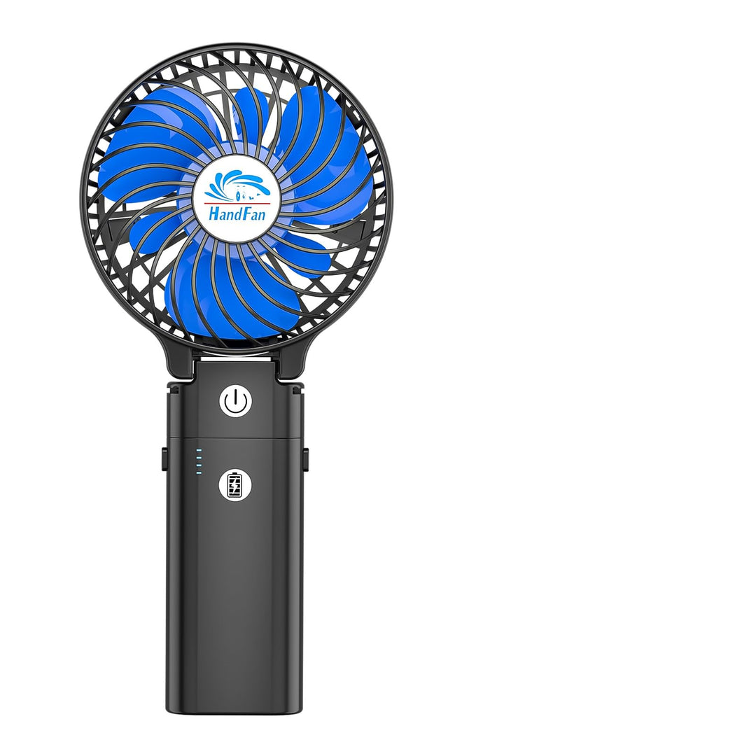 HandFan 5200mAh Akku Ventilator Tragbarer Handventilator Kleiner Ventilator Batterie mit Powerbank U