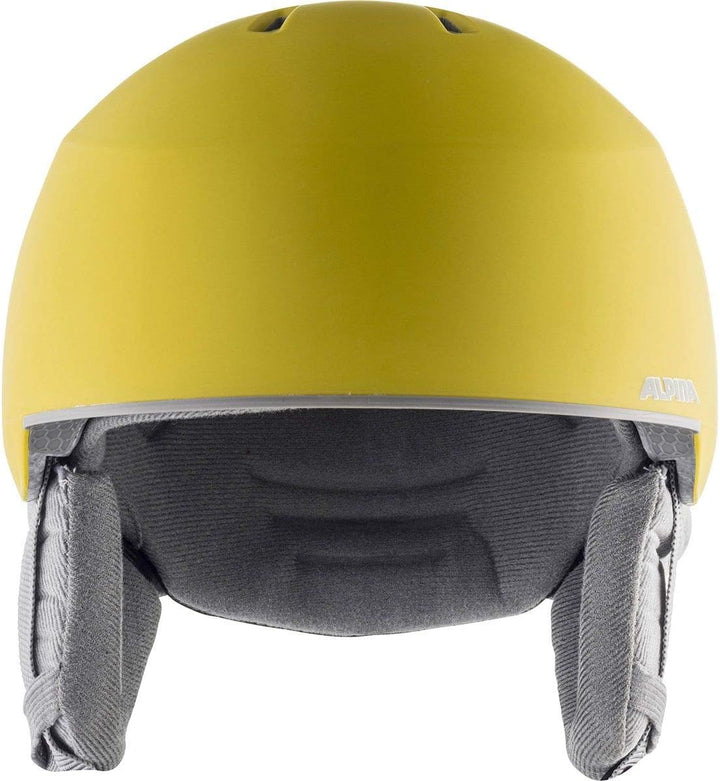 ALPINA MAROI JR - Sicherer, Bruchfester & Individuell Anpassbarer Skihelm Für Kinder curry-grey matt