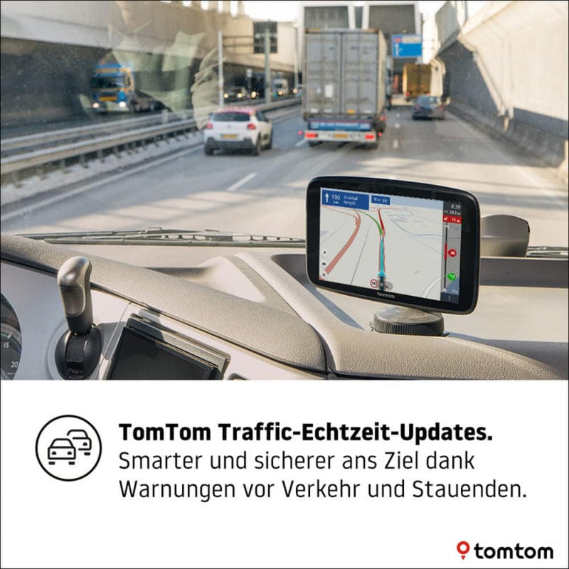 TomTom LKW Navigationsgerät GO Expert (5 Zoll Display, Routen für grosse Fahrzeuge, Stauvermeidung d