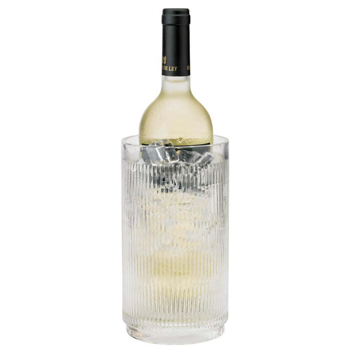 Stelton Pilastro geriffelter Weinkühler aus Glas - Gefrierschrankfest - Spülmaschinenfest - Dänische