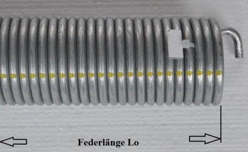 1 Stück Torsionsfeder R725 / R36 für Hörmann Garagentor Garagentorfeder Torfeder