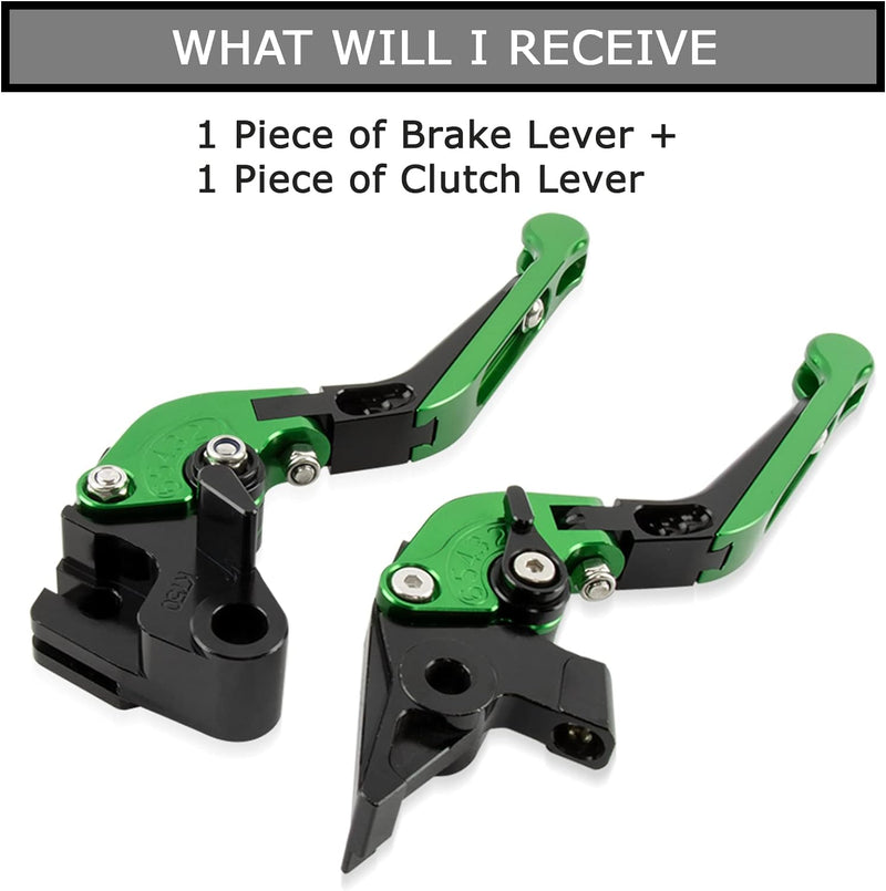 psler Motorrad Bremshebel Kupplungshebel, 1 Paar Hebel Länge 185 mm / 7,28 Zoll Kupplungs und Bremsm