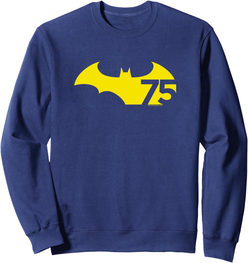 Batman 75 Logo Yellow Sweatshirt