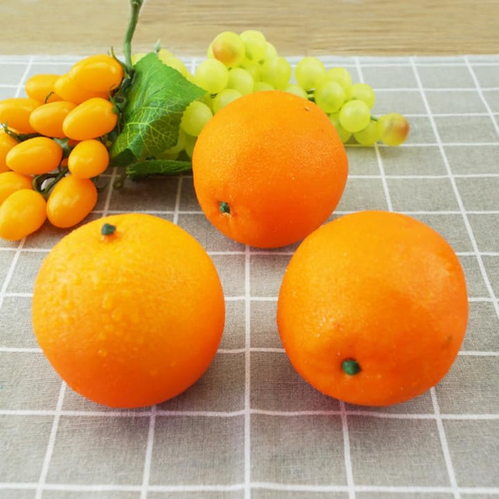 Amosfun 6 StüCk KüNstliche Orangen SchaumfrüChte Lebensechte Dekoration Fotorequisiten FüR KüChe Und