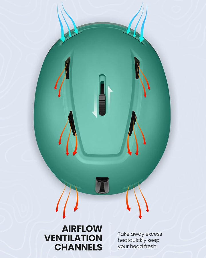 OutdoorMaster MIPS Skihelm, Snowboardhelm für Herren und Damen, Snowboard Helm mit Ventilationssyste