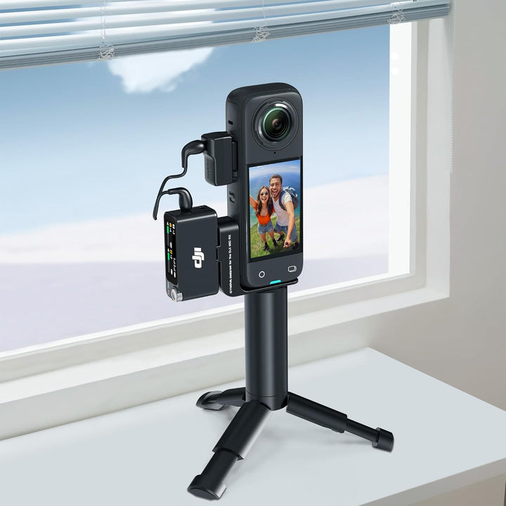 CYNOVA Cold Shoe für Insta360 X4 Zubehör,Wireless Mikrofon Halterung,Mikrofonhalterung Kompatibel Mi