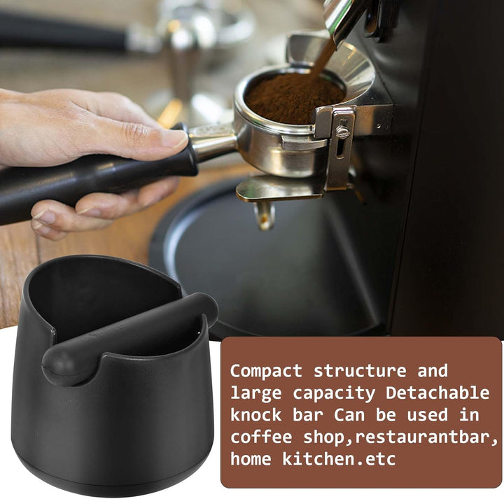 Abklopfbehälter für Siebträger, Kaffeesatz Abschlagbehälter, Espresso Knockbox, Sage Klopfbox Abschl