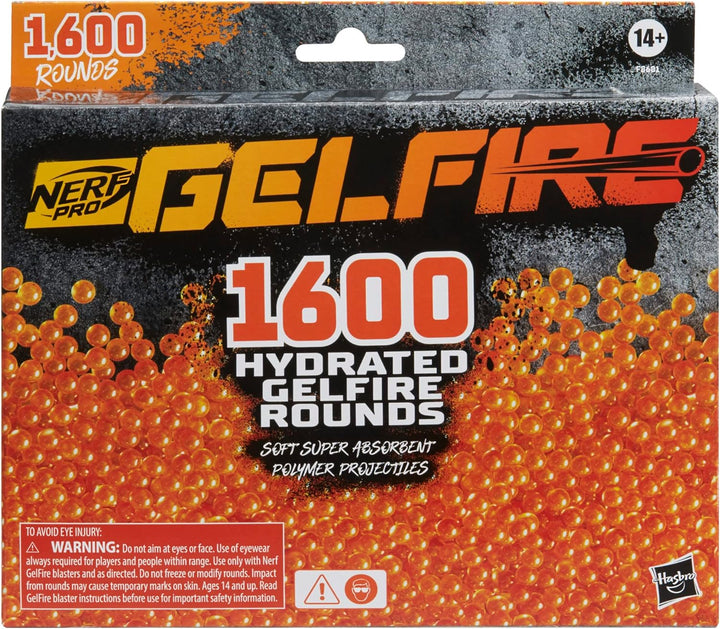 Nerf Pro Gelfire Mythic Blaster, 1,600 Gelfire Rounds, Hopper, Rechargeable Battery, Eyewear Klassis