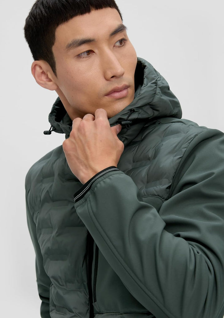s.Oliver Herren Outdoor Jacke, M Grün