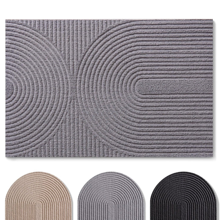 Blumtal Fussmatte 40x60 cm - rutschfeste Schmutzfangmatte - Fussabtreter mit Muster - Fussmatten Hau