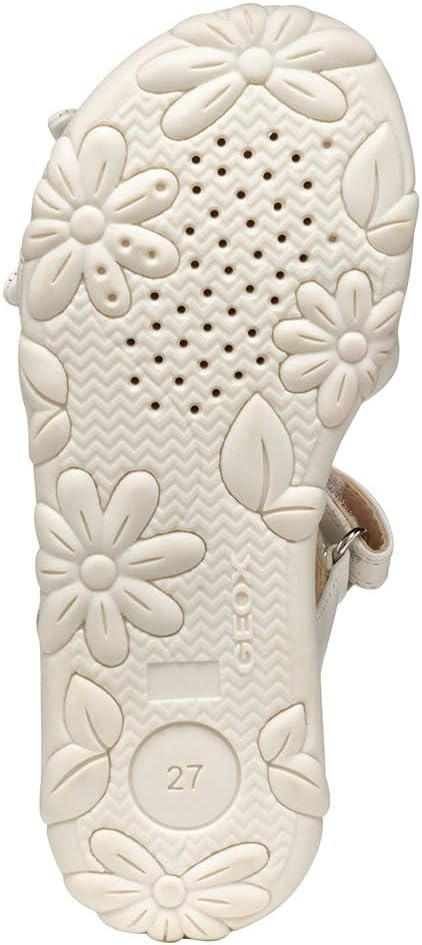 Geox Mädchen J Sandal Haiti GirlSandal 26 EU Weiss, 26 EU Weiss