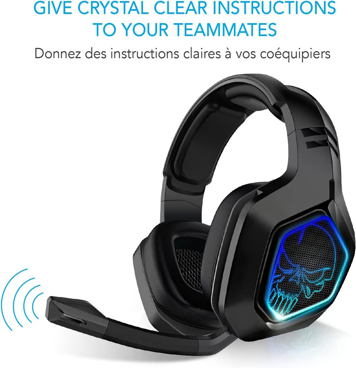 SPIRIT OF GAMER - XPERT-H900 - Headset Pro Gamer-Kopfhörer - Leistungsstarker Bass - Blaue LEDs - Ku