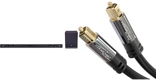 LG SQC2 2.1 Soundbar (300W) mit kabellosem Subwoofer für TVs ab 43 Zoll & KabelDirekt – TOSLINK-Kabe