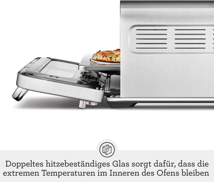 Sage Appliances the Smart Oven Pizzaiolo Pizzaofen Brushed Stainless Steel edelstahl