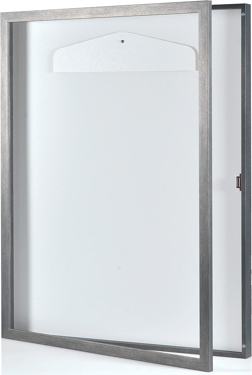 Trikotrahmen 'Easy Click & Fill' mit Tür | Rahmen-Farbe: Stahl | Hintergrund: Weiss | Grösse: 70 x 9