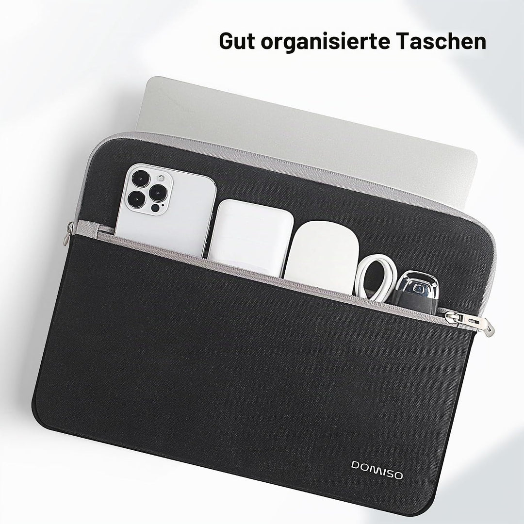 DOMISO Laptoptasche 17-17.3 Zoll Laptop Hülle Gepolsterte Notebook Tasche für Dell XPS 17, LG gram 1
