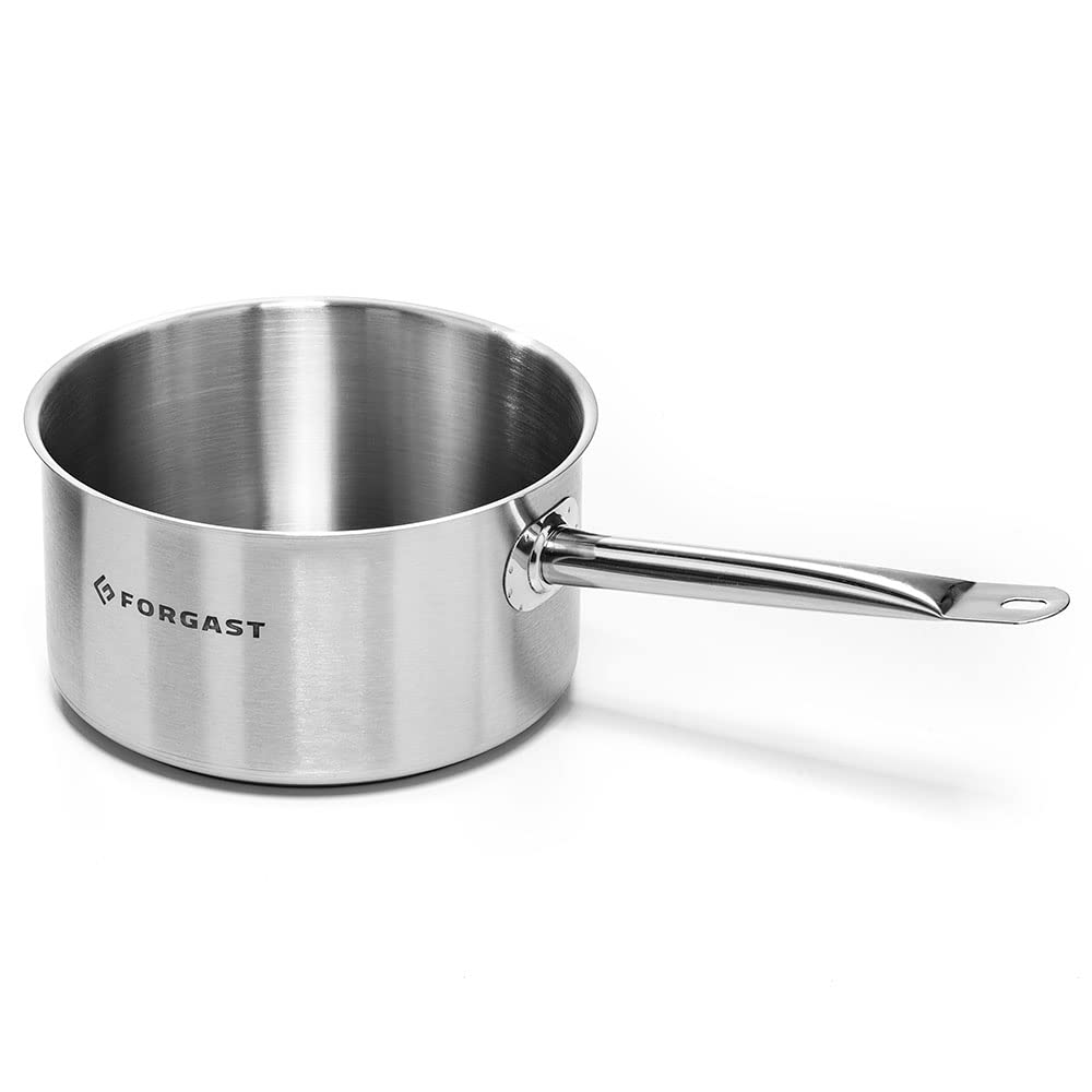Edelstahl Stielkasserolle | 4L Liter | Stieltopf | Milchtopf | kleiner Topf | Induktion, Gasherd, El