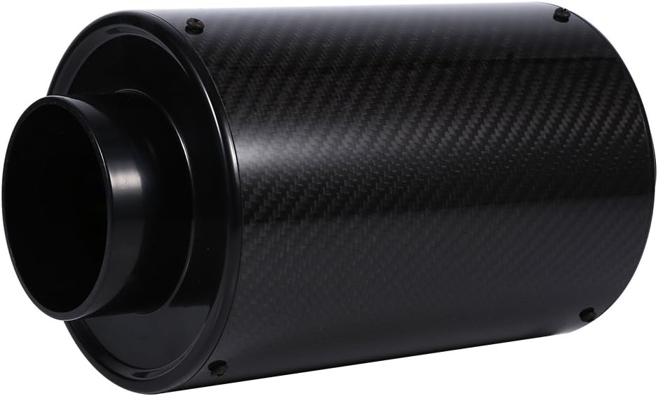 Kohlefaser-Kaltlufteinlasssystem, 3'' Autoluftfilter mit universellem flexiblem Kaltluftzufuhrschlau