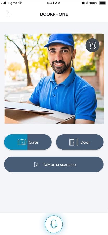 Somfy 1871229 – Video-Türsprechanlage V350 WLAN | Vernetzte Gegensprechanlage | 7-Zoll-Bildschirm |