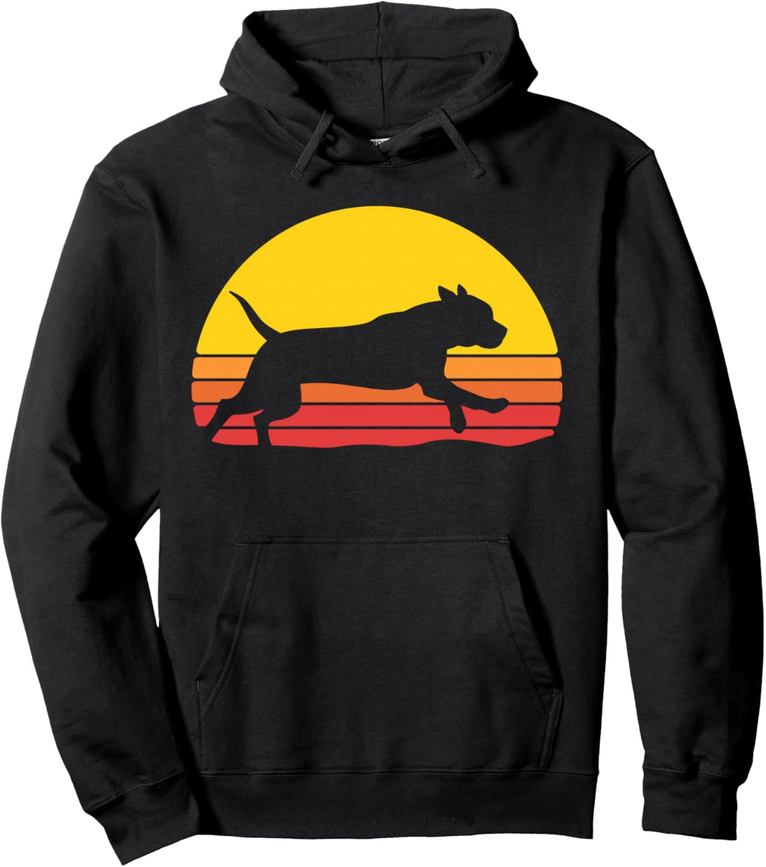 Staffordshire Bullterrier Retro American Stafford Terrier Pullover Hoodie