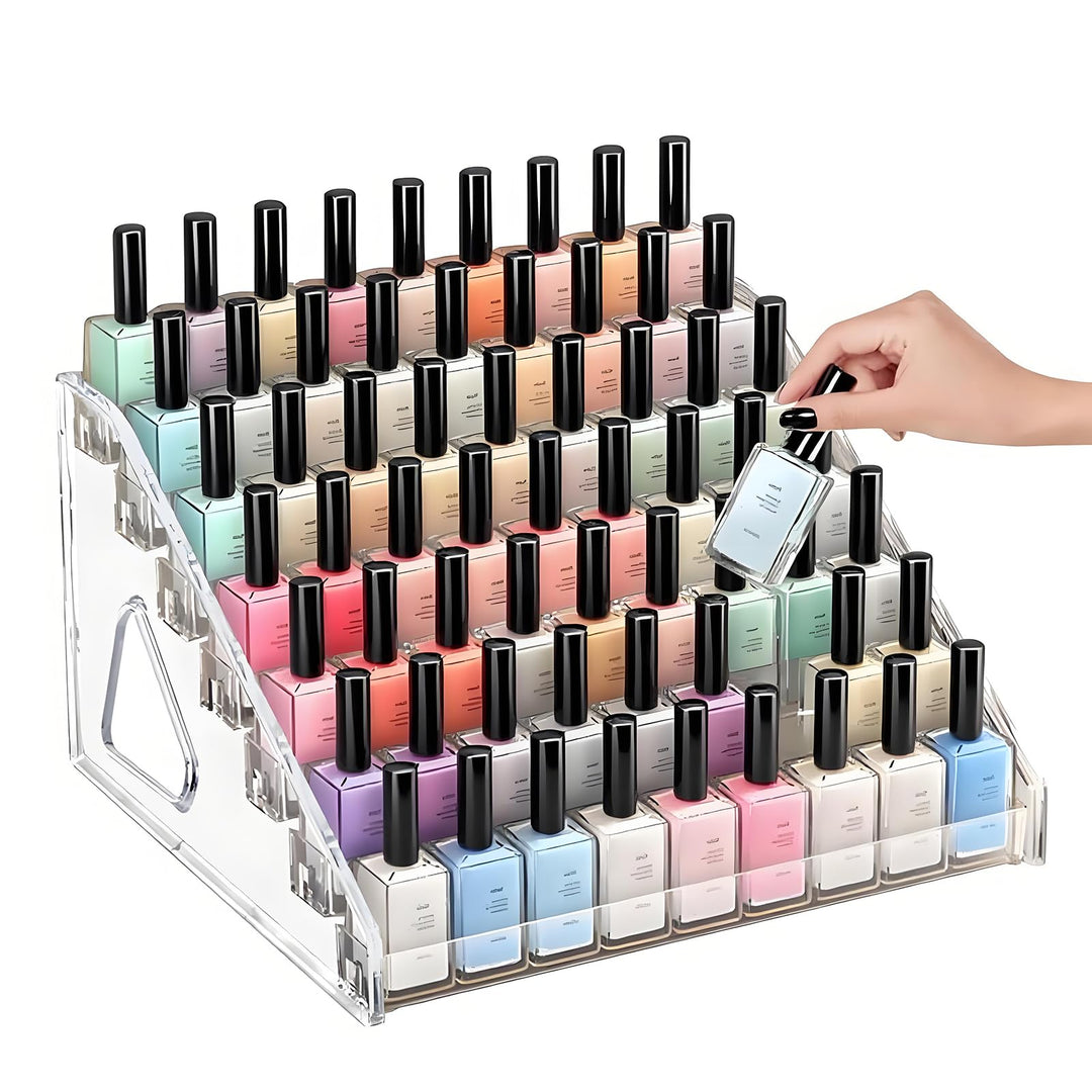 7 Schichten Nagellack Aufbewahrung, Acryl Nagellack Organizer Halter, Öle Nagellack Display Ständer