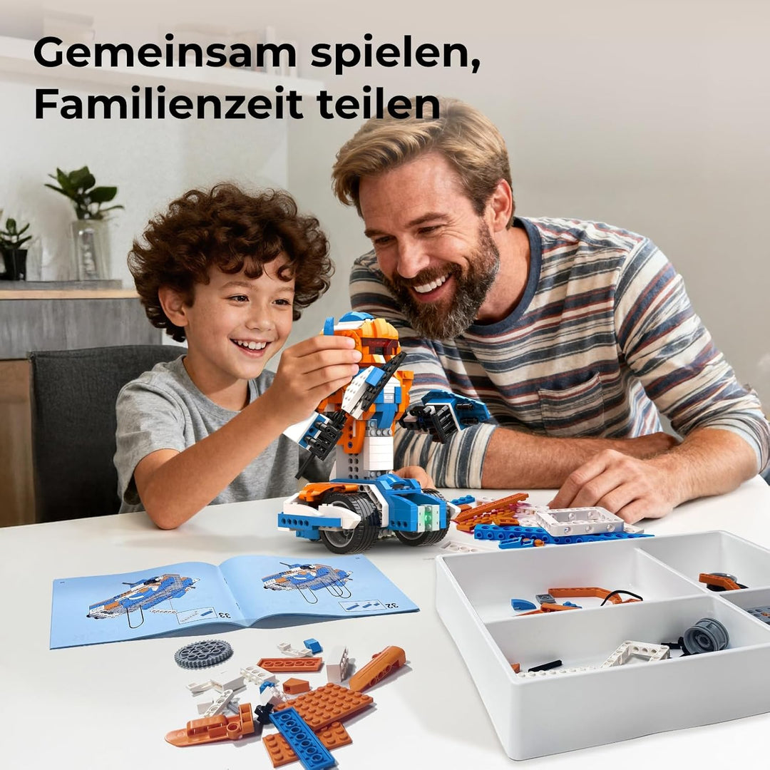 Robot X, Roboter-Set, STEM-Spielzeug für Kinder, 12-in-1, App-gesteuertes DIY-Bildungs-Codierspielze