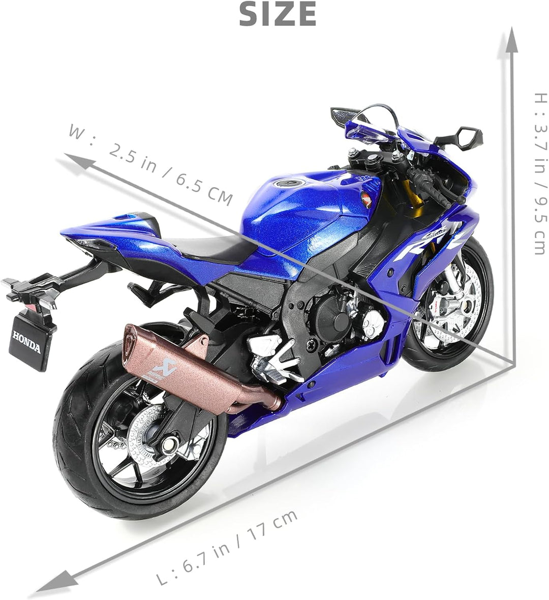 1:12 Motorrad Modell kompatibel mit CBR 1000R, Legierung Diecast Motorradmodell, Mini Sportmotorrad