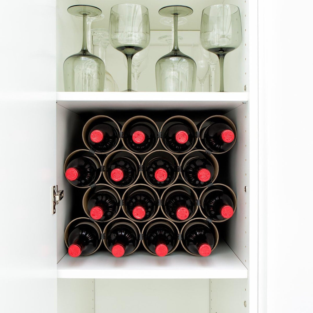 corpus delicti :: Weinheim - Flaschenregal - Weinregal aus Hartpapier - Basisversion für bis zu 19 F