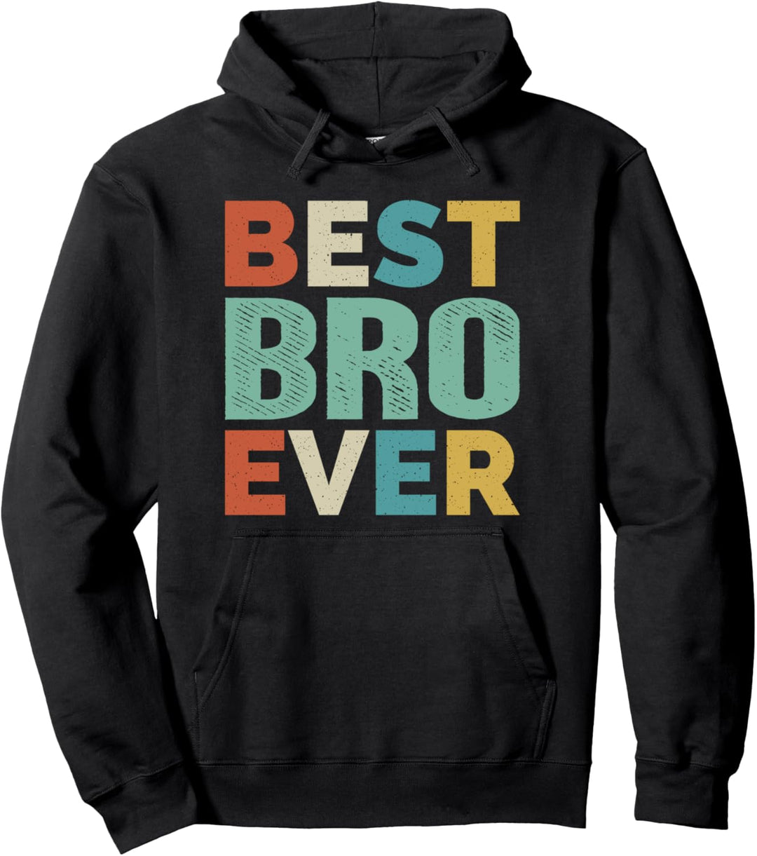 Retro-Stil Geschenke für Bro Vintage Funny Best Bro Ever Pullover Hoodie