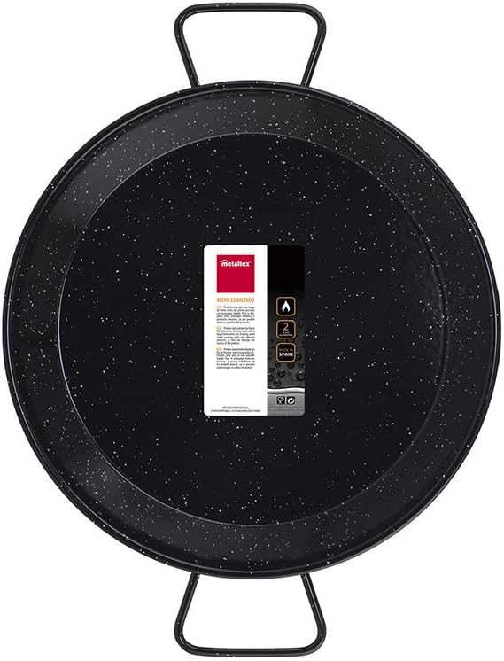Metaltex - Paellabehälter aus emailliertem Stahl, 10 Portionen, 42 cm emailliert 10 Raciones, emaill