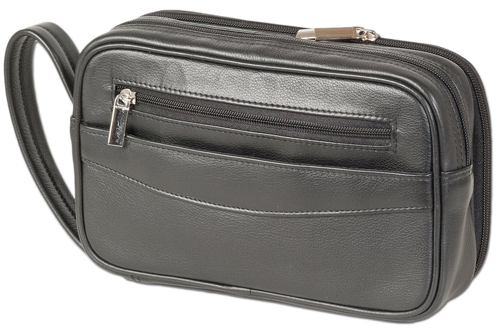 Rimbaldi HANDGELENKTASCHE HANDSCHLAUFE VIELE FÄCHER (Masse L*H*T: ca. 25 * 15 * 7 cm) Rind-Nappalede