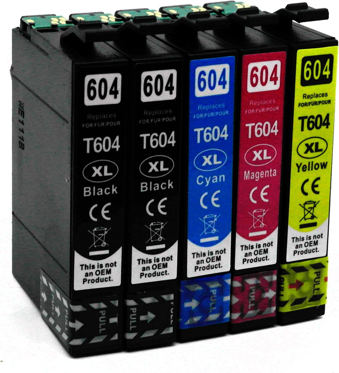 OBV 5X kompatible Tinte als Ersatz für Epson 604XL Multipack für XP-2200 2205 3200 3205 4200 4205 /