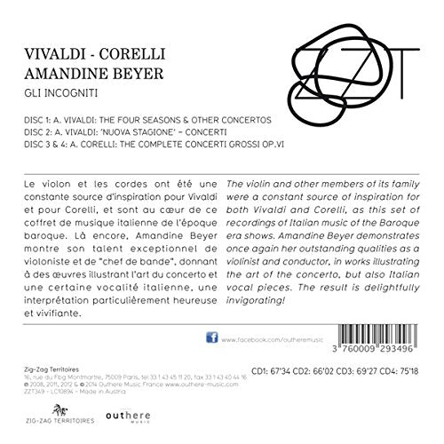 Amandine Beyer spielt Vivaldi & Corelli, Audio-CD